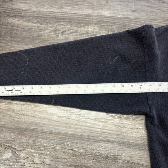 Vintage Guess Sweatshirt  80s 90s Charcoal Gray Womens L Spellout Crewneck USA - Picture 9 of 10